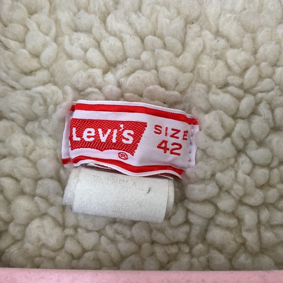 Vintage 70s Orange Tab Levi’s Sherpa Jacket - Picture 3 of 5